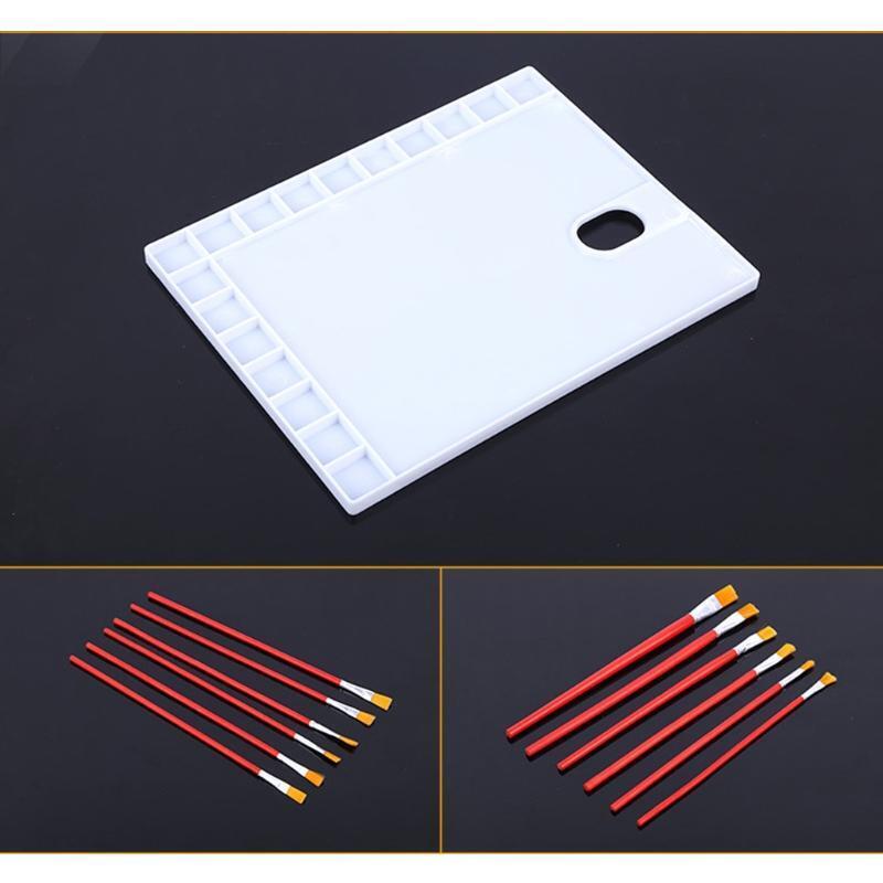 Oil Brush Gouache Brush Painting Brush kit w/ Palette Storage Case for Beginners
