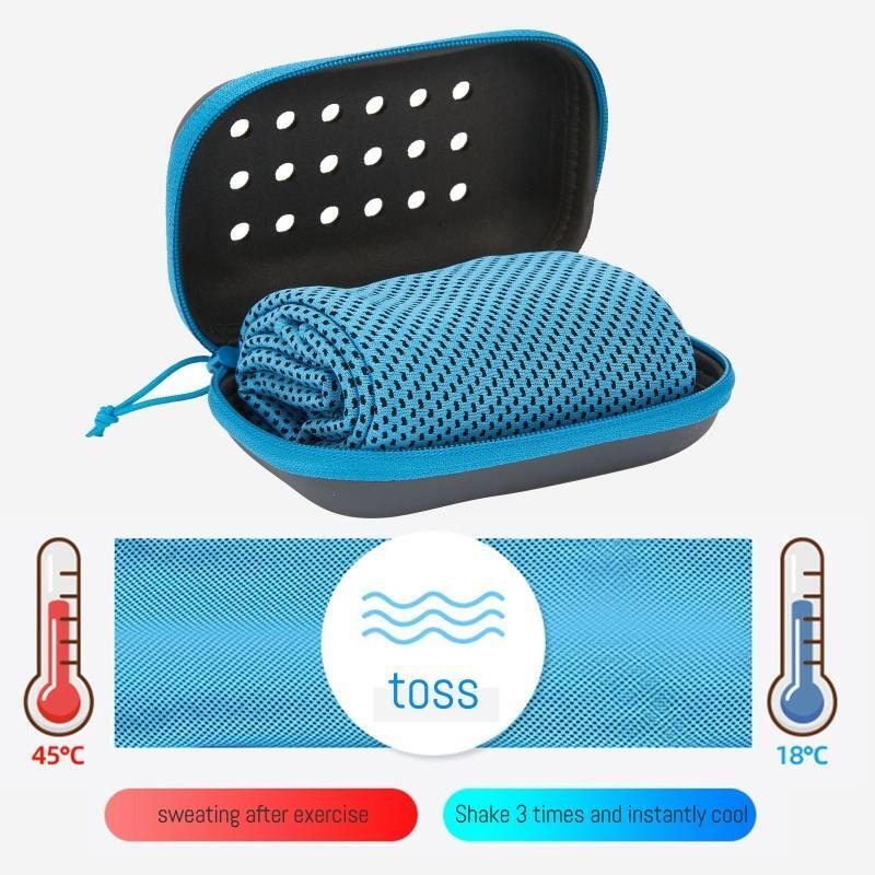 5 Pieces Soft Breathable Cooling Towels Sweat Rag Microfiber Ice Cold Towel