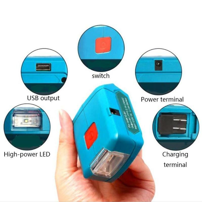 Portable LED Light Rechargeable Flashlight Working Lamp Adapter for MT1015 ML103