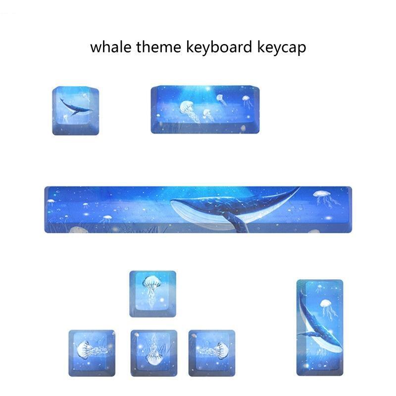 8 Keys PBT Keycap Five Sides Dye Sub OEM Profile 6.25 Space ESC Enter Directions