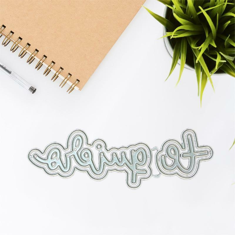 English Words Metal Cutting Dies Stencil DIY Scrapbooking Album Paper Card Mold