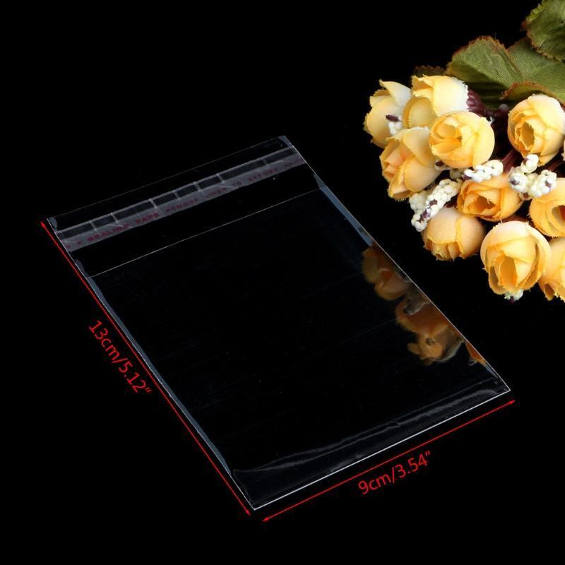 100x Self Adhesive Sealing OPP Bags Great for Soap Candle Gift Wrapping Pouch