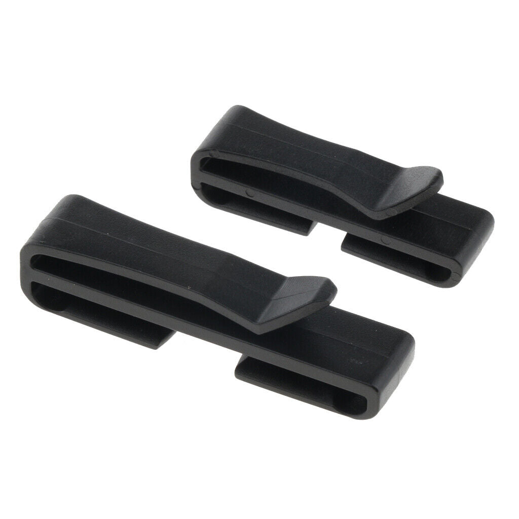 10pcs  Webbing Ending Clip Keeper Buckle for  Backpack Bag 38mm