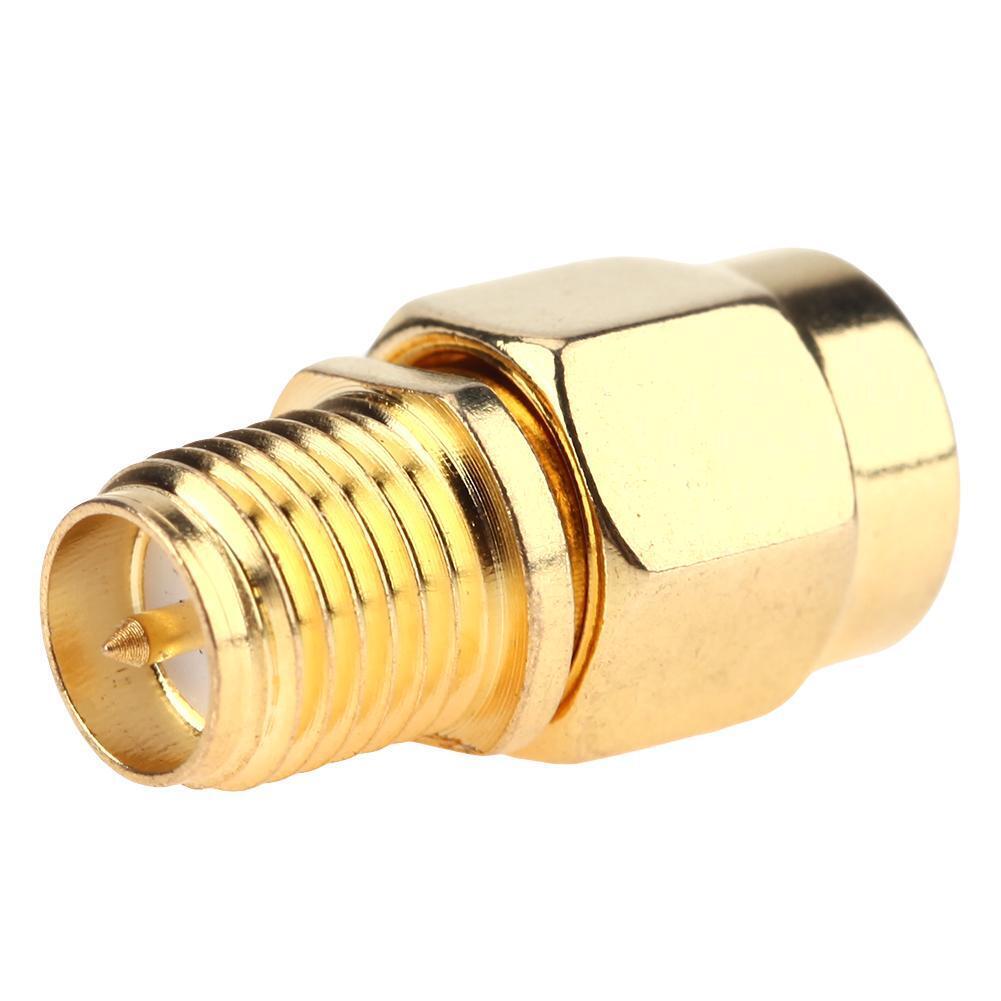 2pcs Full Copper SMA Female to SMA Male NIC Connector Adapter SMA Router