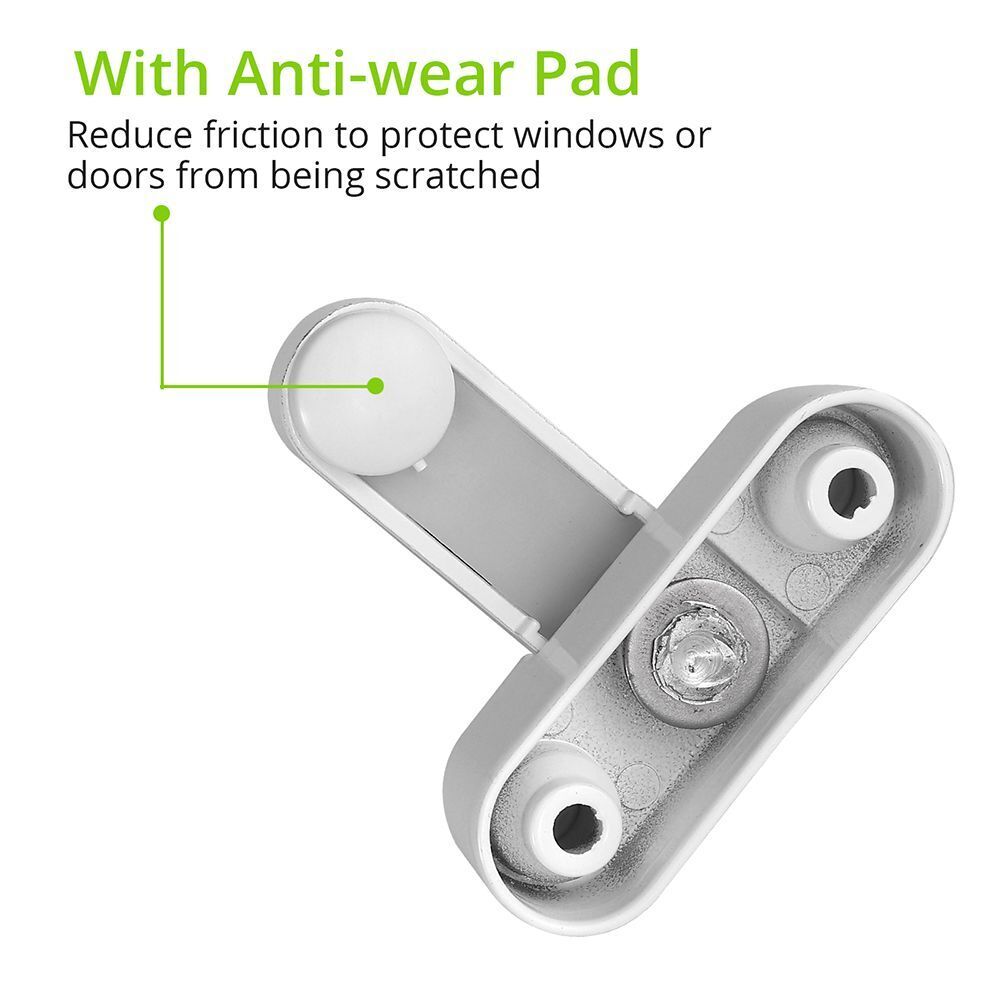 Door and Window T-lock Window Restrictor Door Sash Jammer With Key Safety Locks