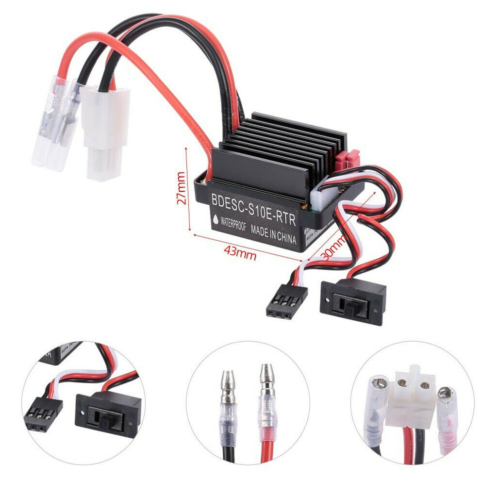 RC Car 540 Brushed Motor 35T w/ 60A ESC Combo for Axial RC Climbing Car