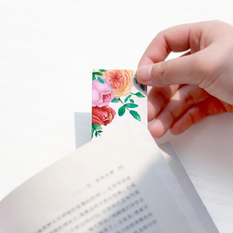 30 Pieces Unique Design Bookmark Exquisite Flower Bookmark Reading Stationery