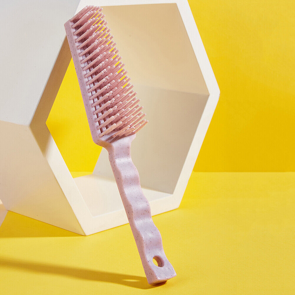 Women Hair Brush Scalp Massage Designed Anti-static Eight Claw Comb (Pink)