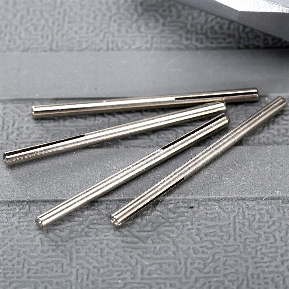 10pcs Sandpaper Straight Split Mandrels 1/8" Shank Clip Handle Rotary Tool New
