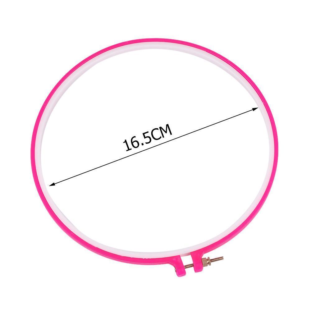 Round Frame DIY Embroidery Hoop Ring Cross Stitch Needlecraft Tools (16.5cm