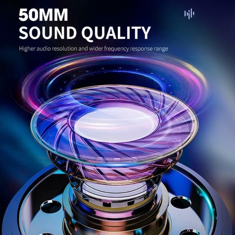 Cute Headset Stereo LED Headphones Omnidirectional Microphone Noice Cancelling