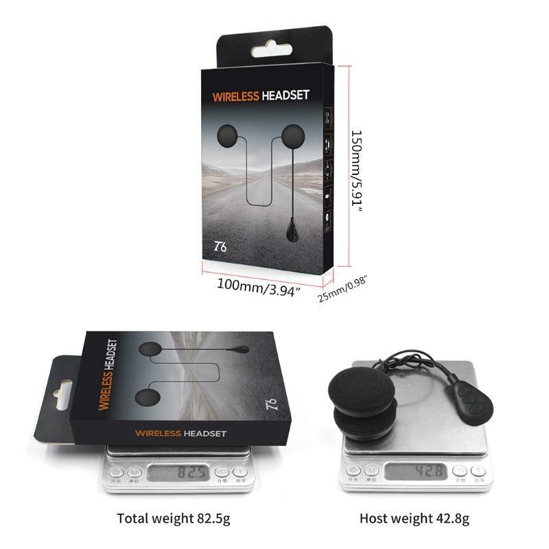 Bluetooth-compatible Motorcycle Earpieces Noise Canceling High Definition Sound