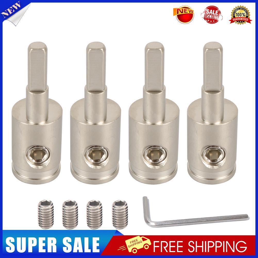 4 Sets 4GA to 8GA Car Audio Amp Wire Terminal Power Cord Input Reducers