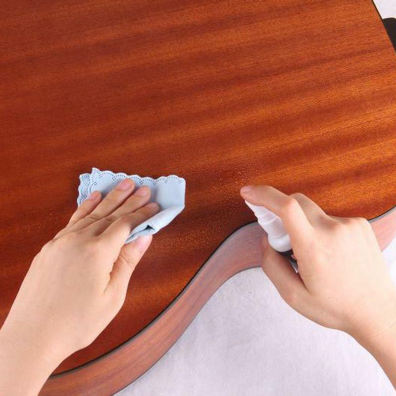 Guitar Cleaning Spray Fretboard Cleaning Cloth Set For Universal Guitar Ukulele