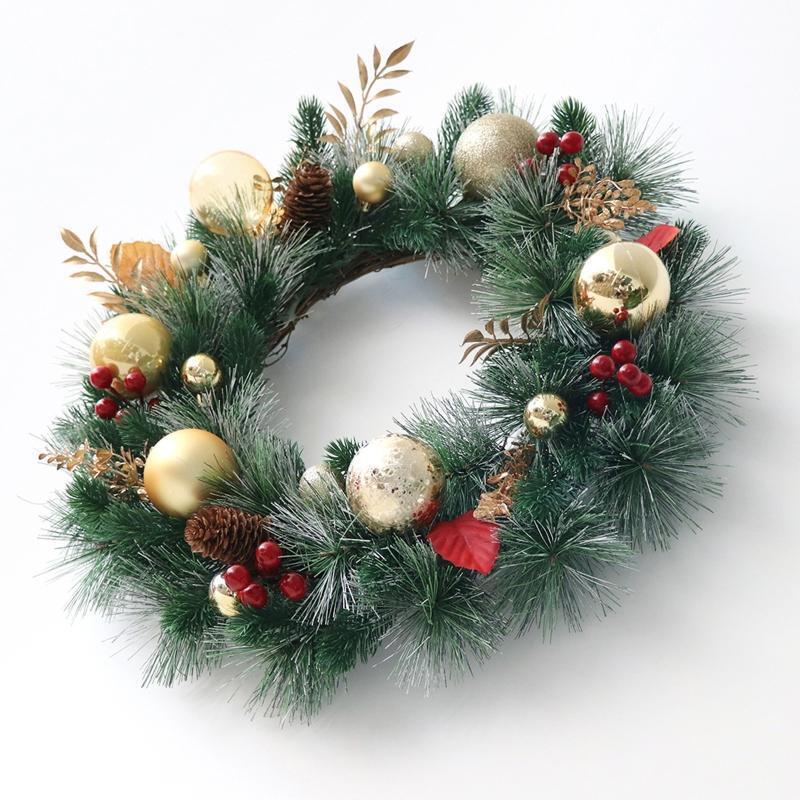 Front Door Wall Decor Xmas Decoration Wreath Xmas Wreath Pendant Flower Garlands