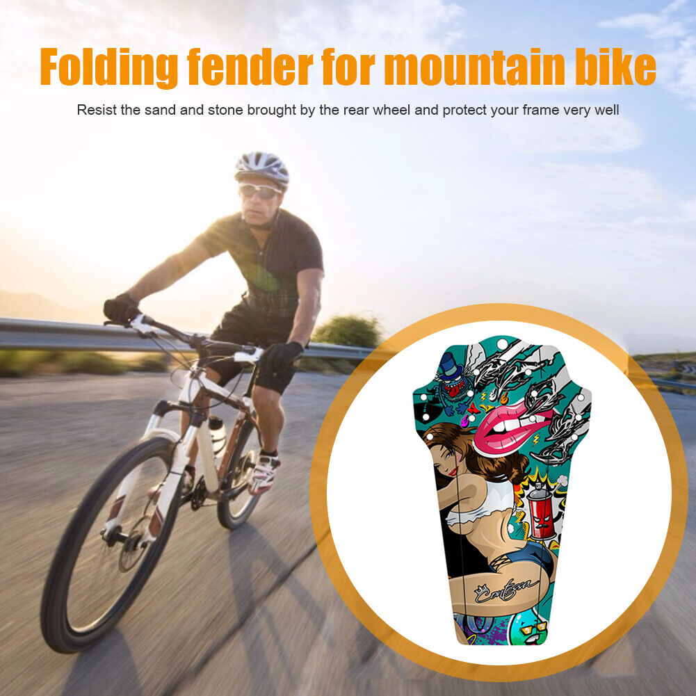 ENLEE Bicycle Front Rear Tire Fenders MTB Bike Mudguard Protector (Multi)