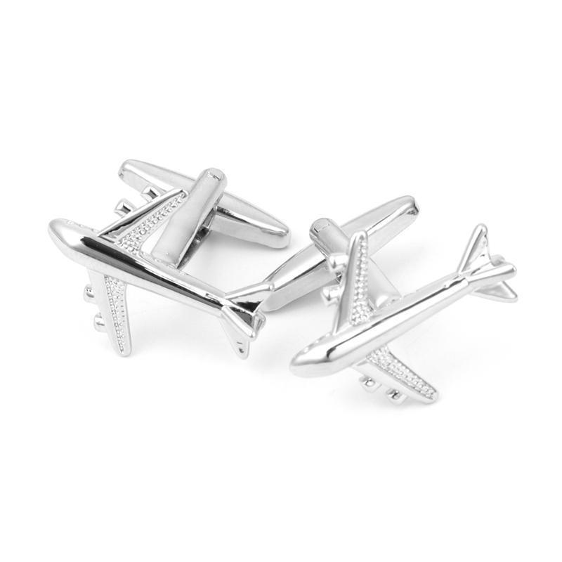 Novelty Airplane Wedding Party Suit Shirt Men's Cufflinks Cuff Links Jewelry New