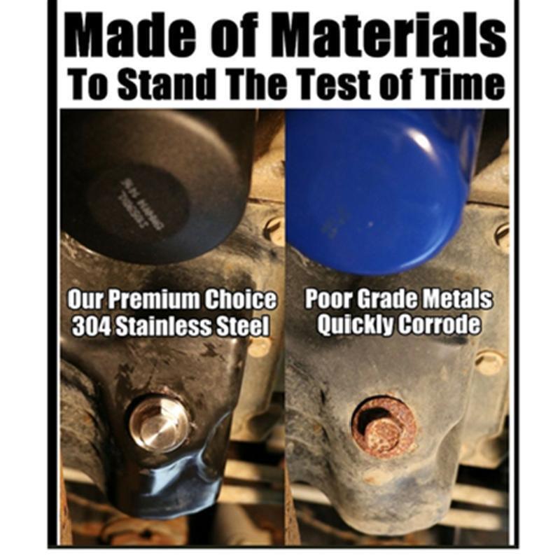 CNC Stainless Steel M14x1.5 mm Frame Magnetic Oil Drain Plug Screw Bolt Washer