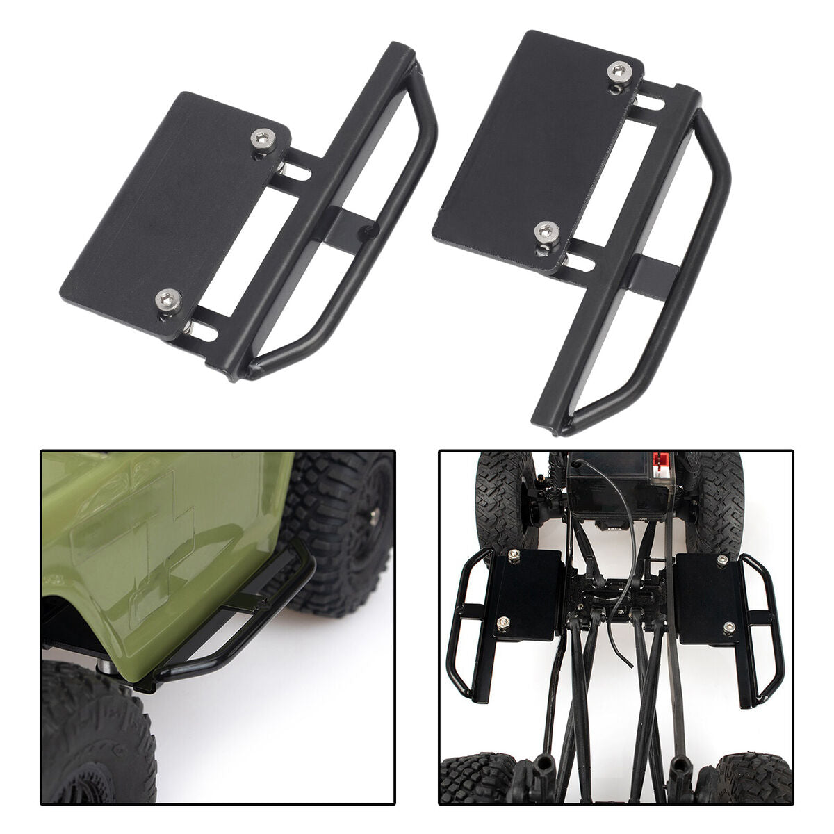 Side Pedal Guard for Axial SCX24 RC  DIY Modified Replacement