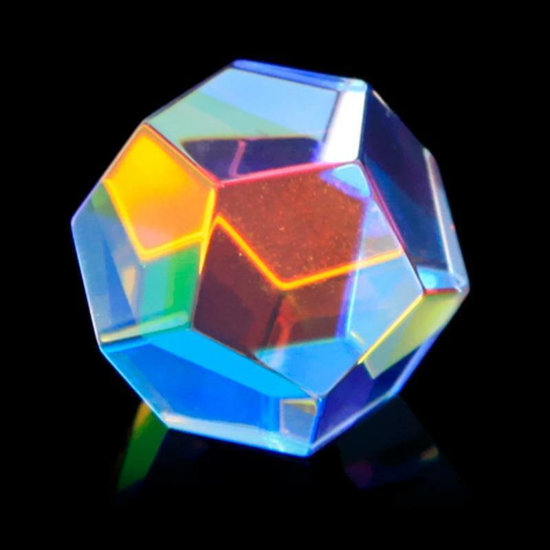 Optical Glass RGB Dispersion Prism Ball for Physics Teach Decoration Art 24MM