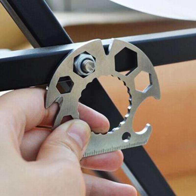 Portable Lifesaving Card Pocket Tool Multifunction Tool Can Opener Hex Wrenches