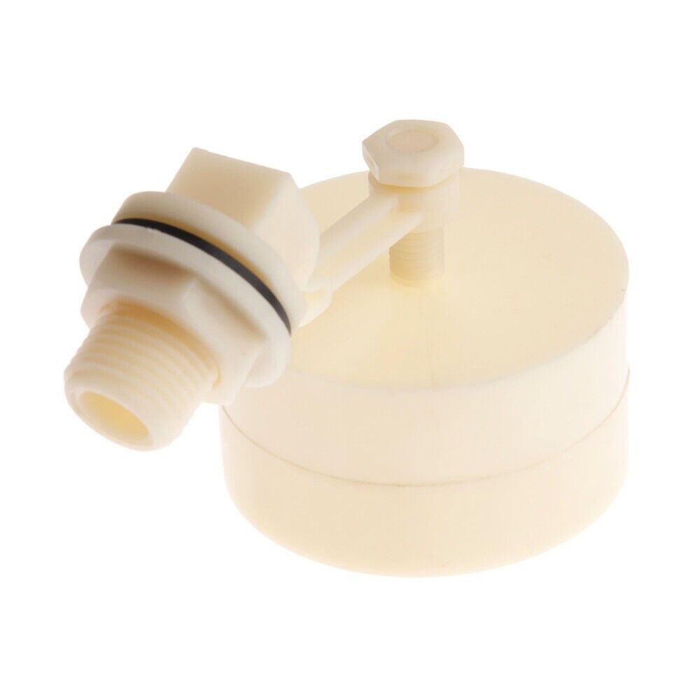 Aquarium Float Valve 1/2" Automatic Fill Tank Feed Water Level Control Plastic