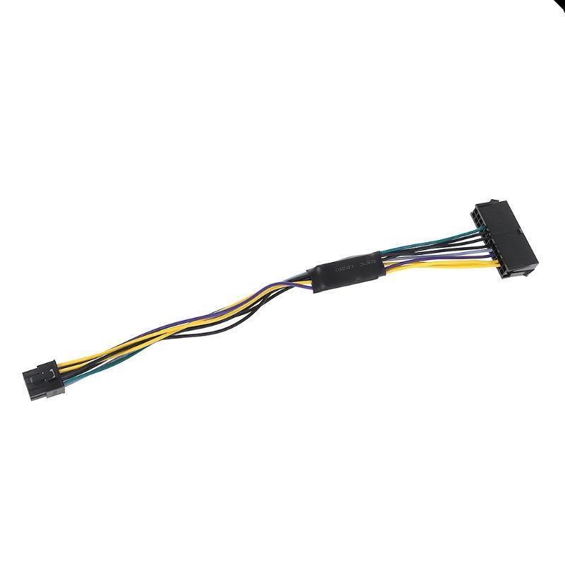 Power Supply Atx Adapter Conventer Cable 24Pin to 8Pin for Dell Mainboard 340mm