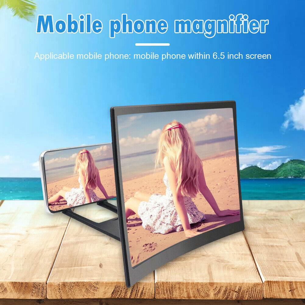 12 inch Curved Screen Mobile Phone Amplifier HD Screen Magnifier Expander