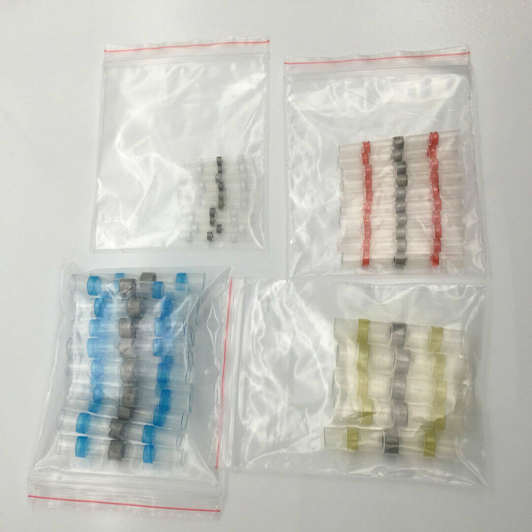 40pcs 4 Size Solder Sleeve Heat Shrink Tube Wire Terminals Connectors Waterproof