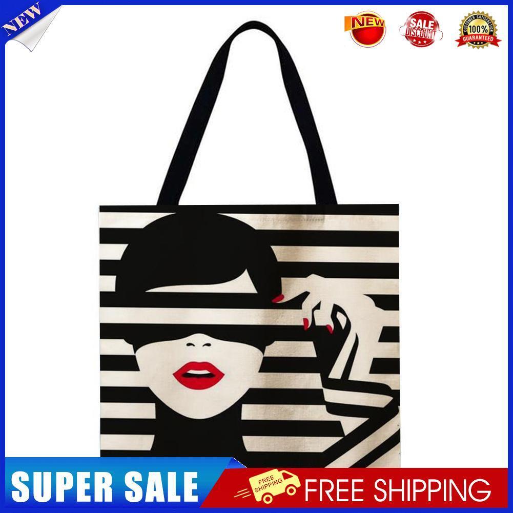 Scarf girl Printed Shoulder Shopping Bag Casual Large Tote Handbag