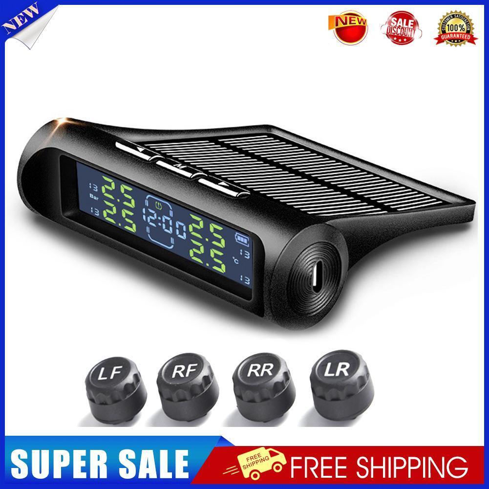 AN-01D Car Solar TPMS Clock Auto Tyre Pressure Monitoring System (External)