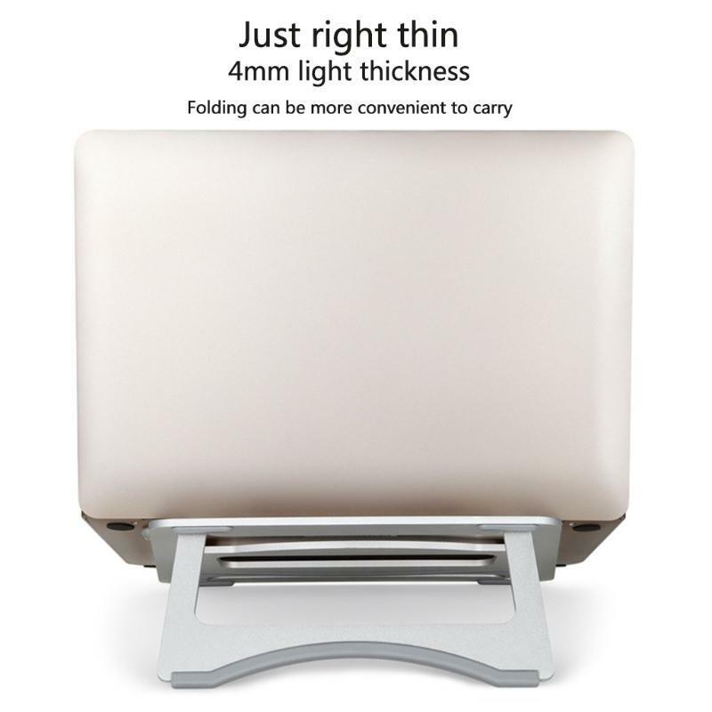 Aluminum Cooling Pad Holder Adjustable Bracket Anti-Skid Laptop Holder 11-17''