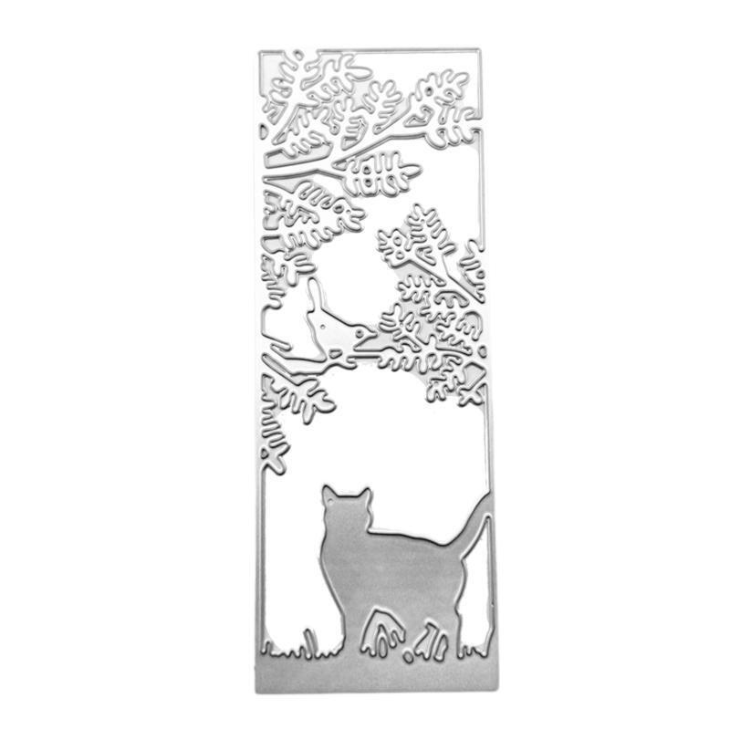 Bird Brances Cat Metal Cutting Dies Stencil Scrapbooking DIY Album Paper Card