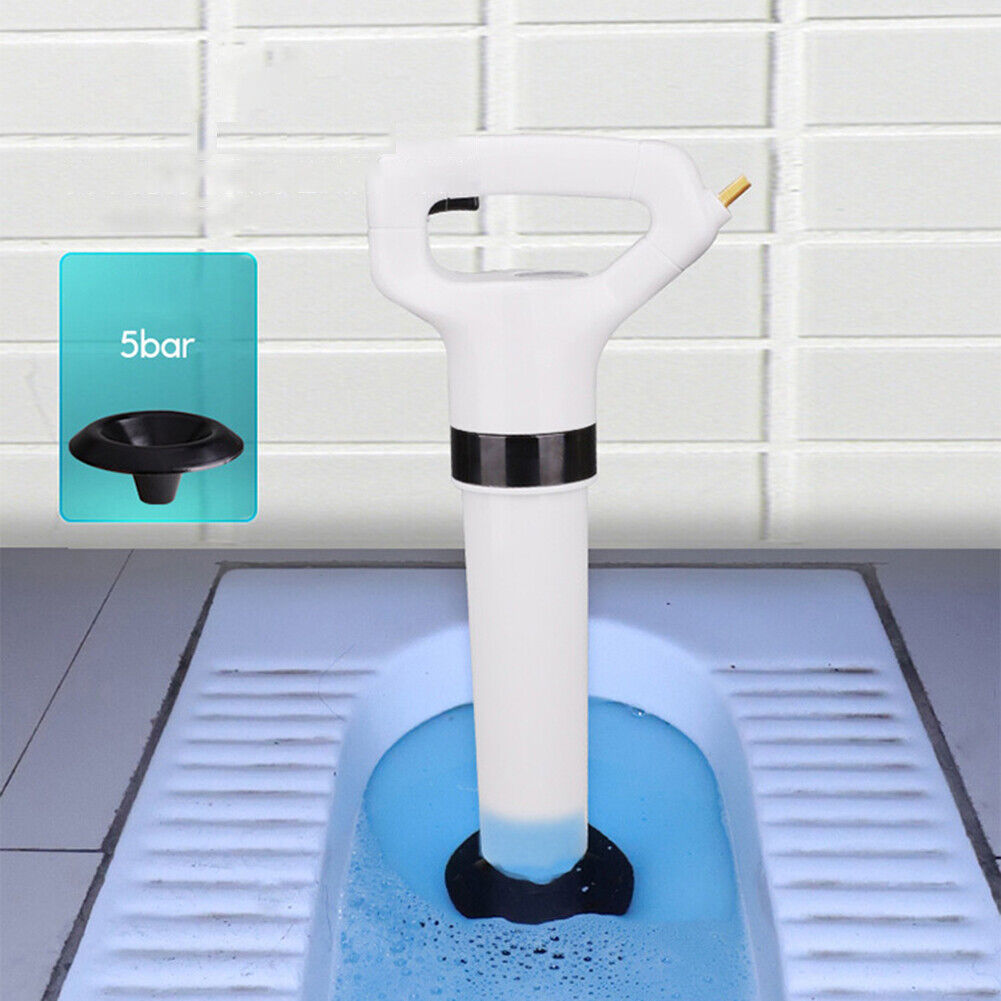 Portable Clogged Remover Toilet Plungers One Shot Floor Air Drain Dredge