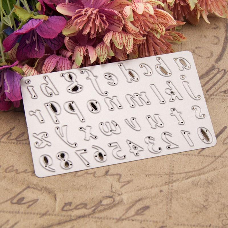 Letters Numbers Metal Cutting Dies for DIY Scrapbooking Diary Embellishments