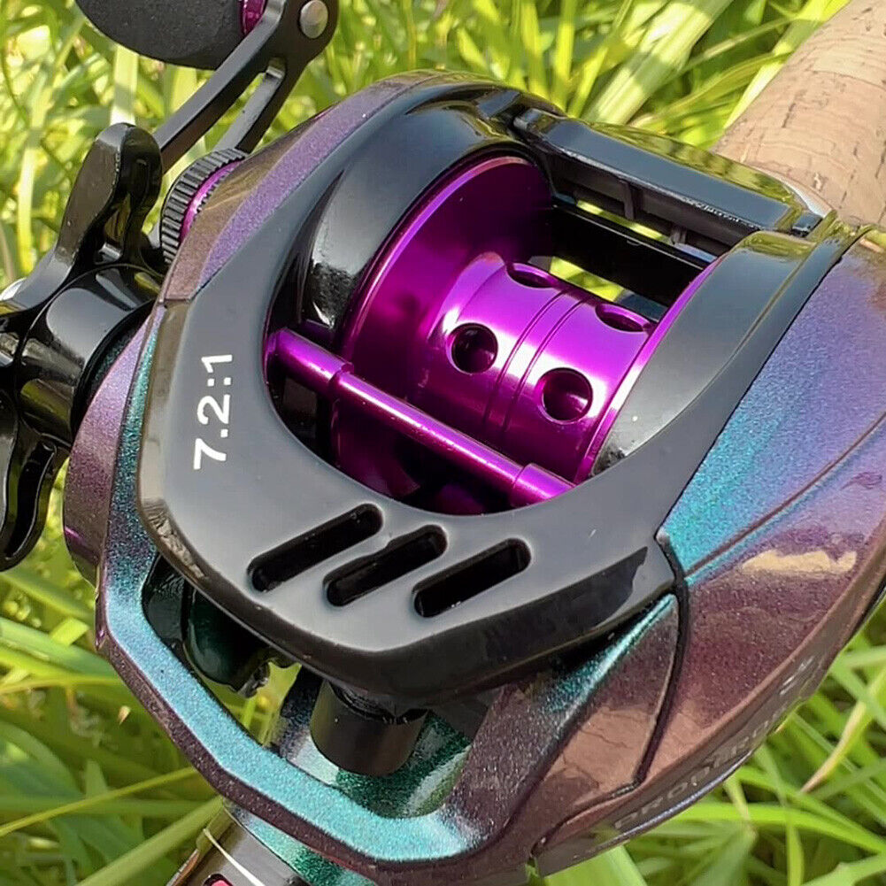 Metal Baitcasting Reel 4+1BB 7.2/1 Magnetic Brake Fishing Reels (Left)