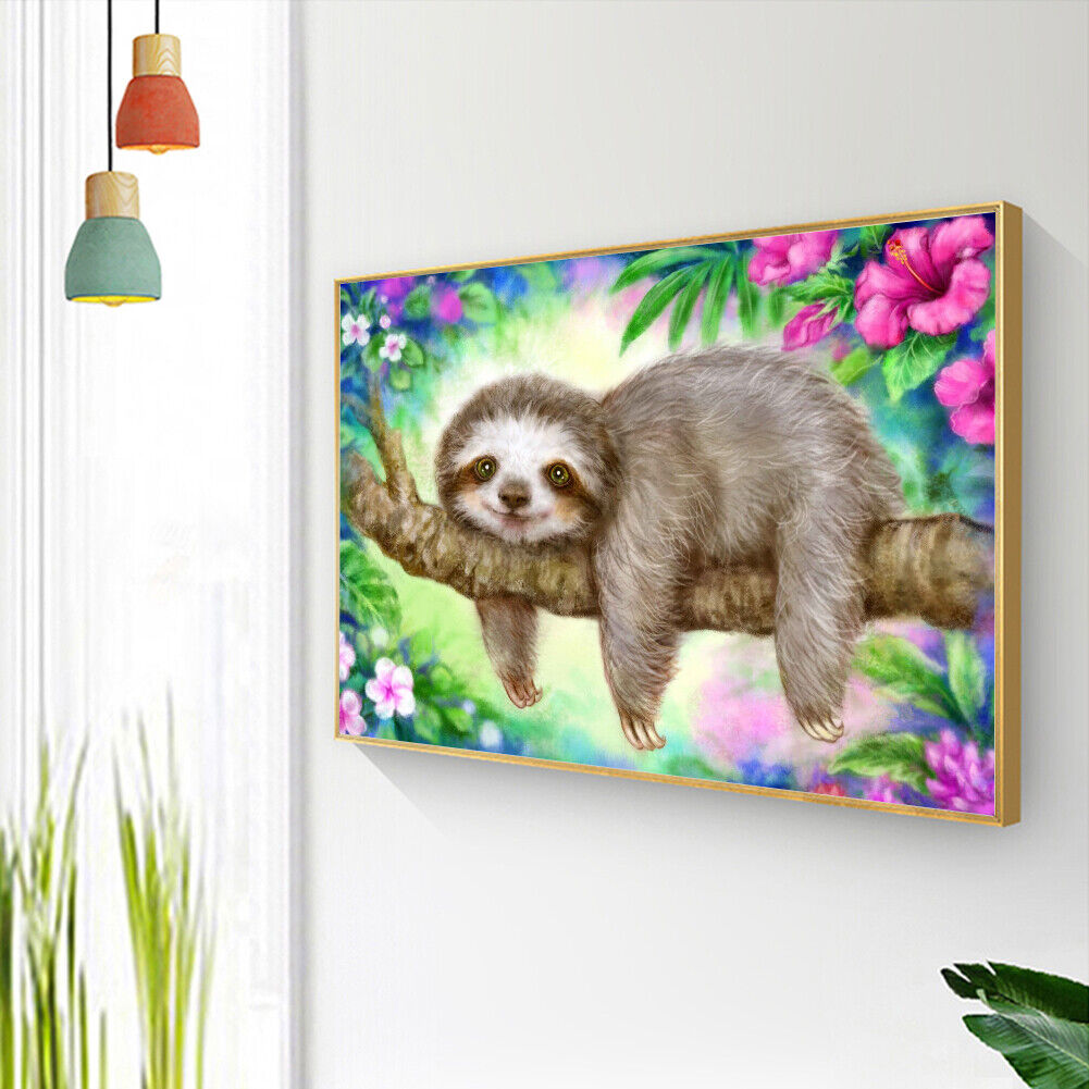 Cartoon Sloth DIY Full Drill Diamond Painting 5D Beaded Art Mosaic Picture