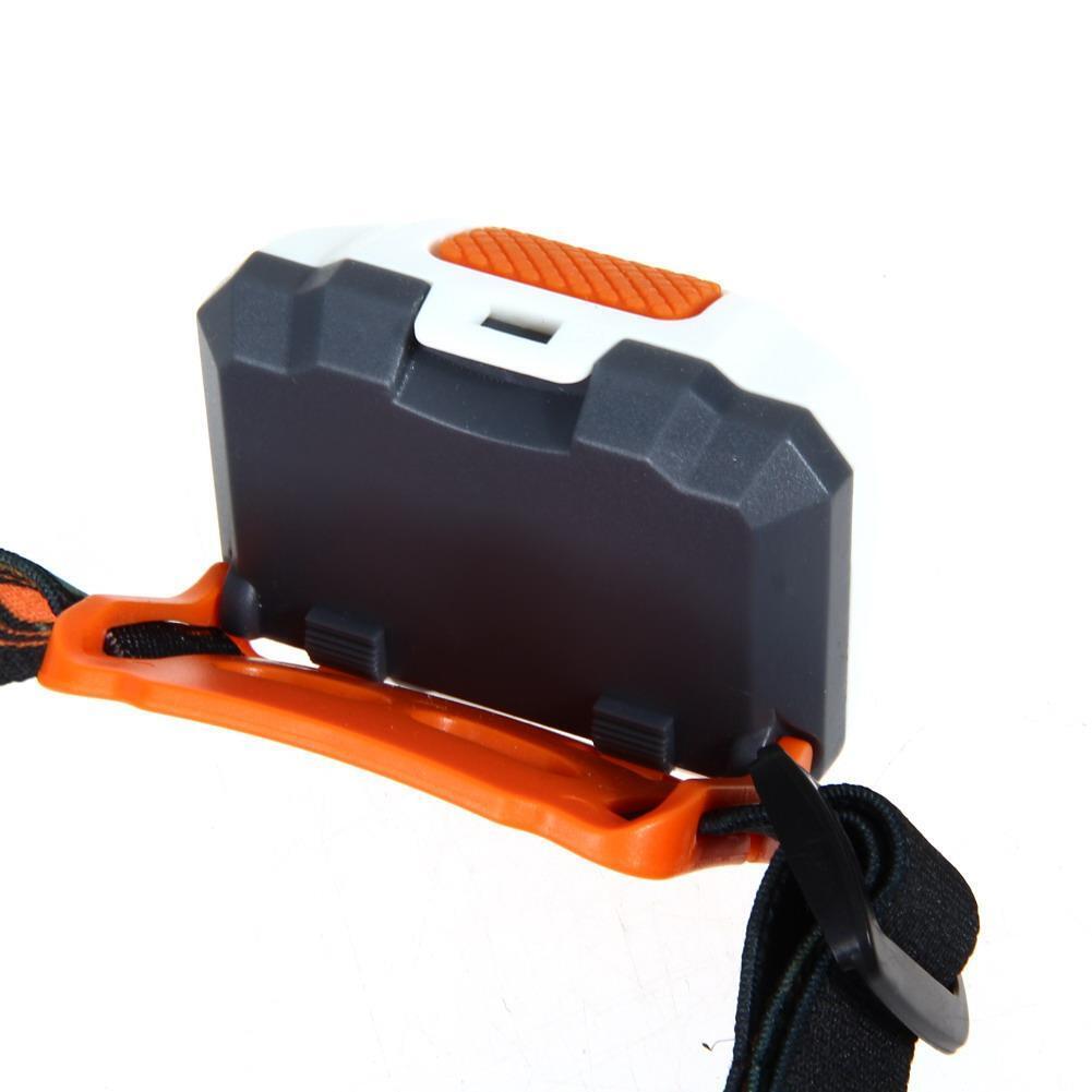 300LM Mini Super Bright Headlight R3 + 2 LED 4 mode white orange