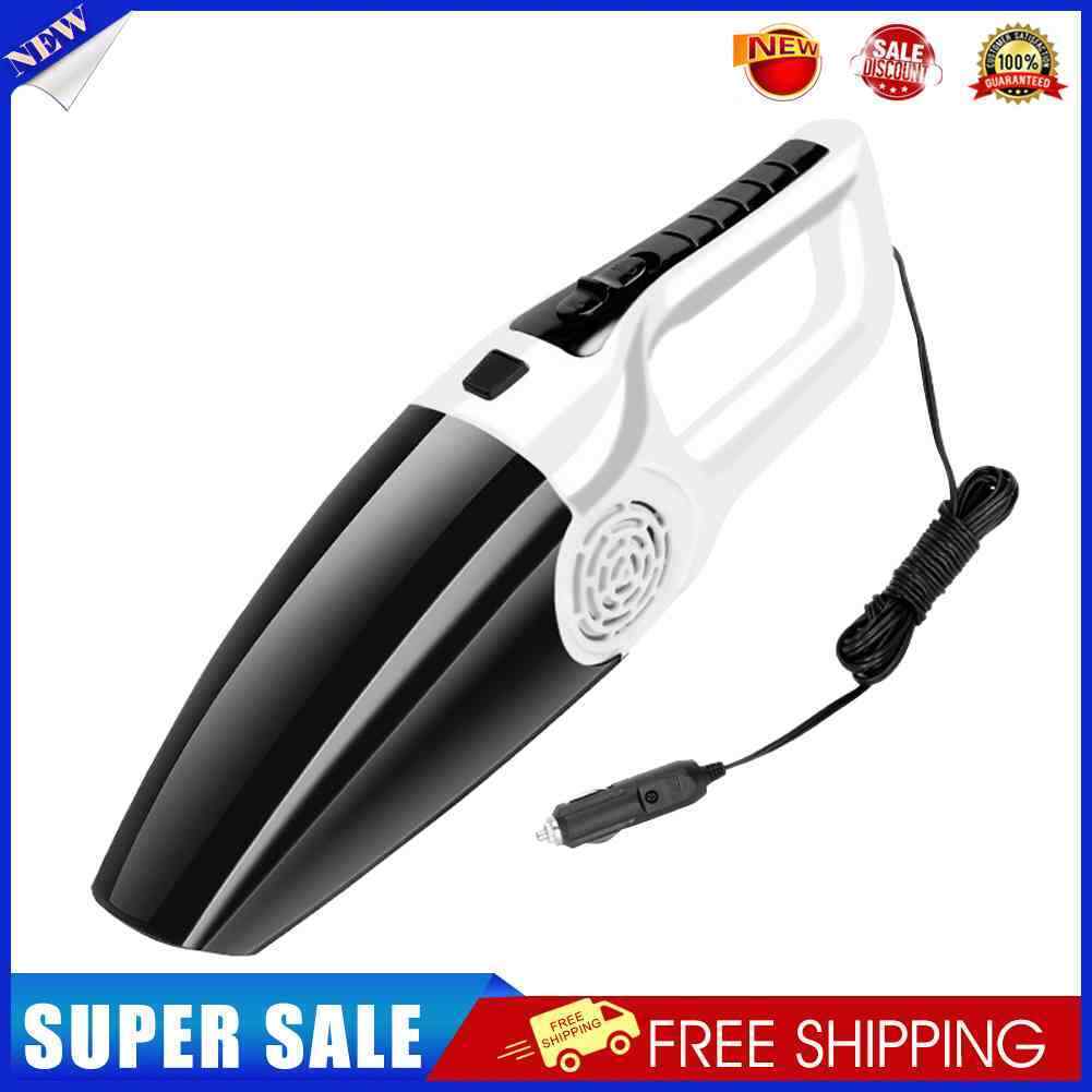 DC12V 120W Car Vacuum Cleaner 4500Pa High Suction Vacuum Cleaner (White)