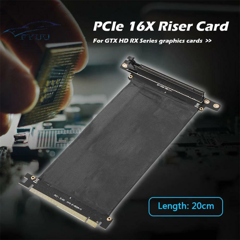 PCIe 3.0 16X Extension Cable PCI-E Express 16X to 16X Riser Card Ribbon Extender