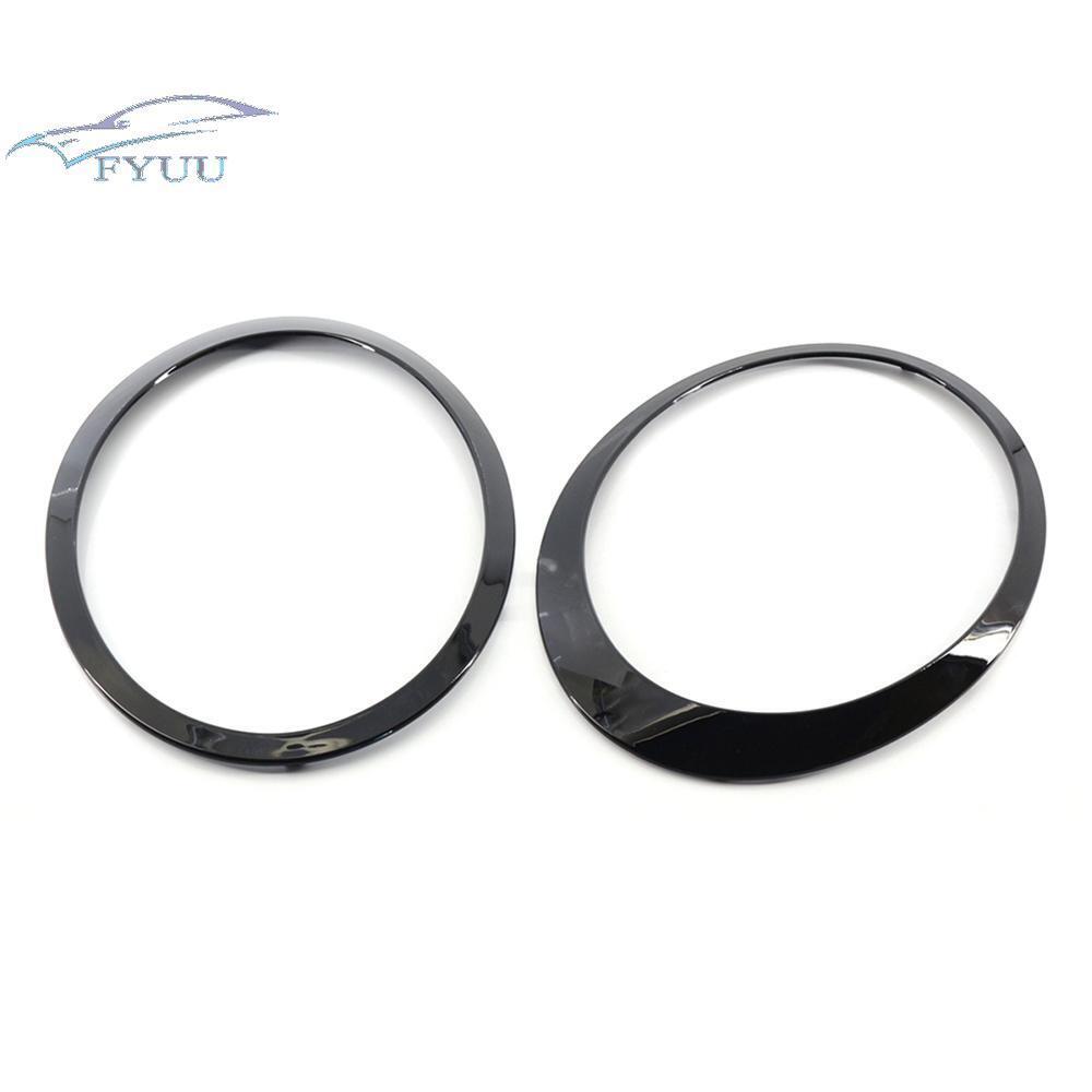 2 x Headlight Trim Rings For Mini Cooper R55 R56 07-15 #51137149905 51137149906