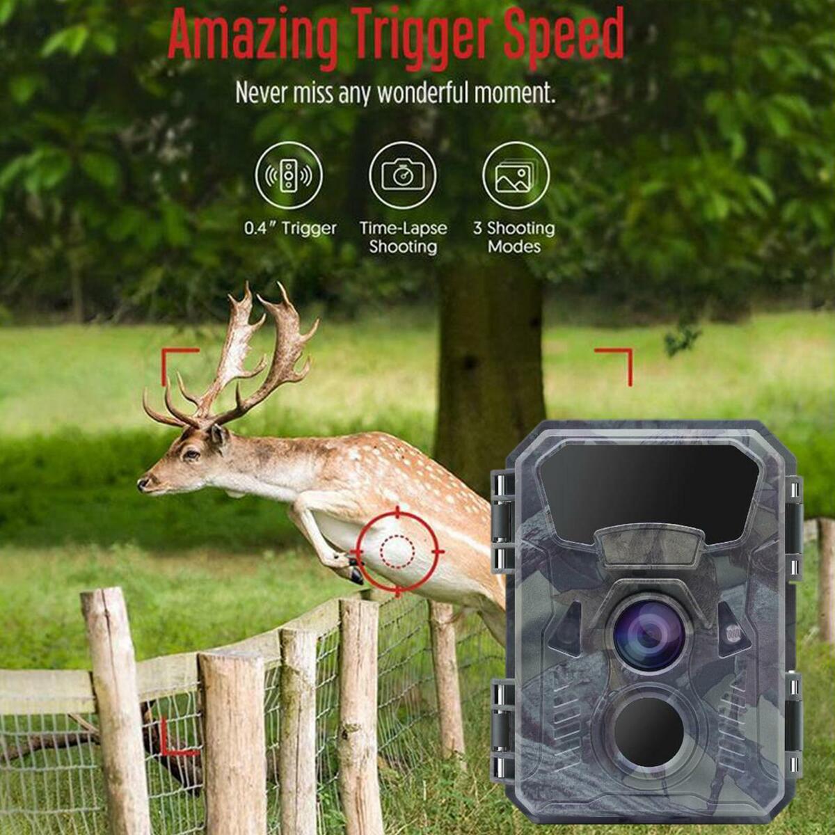 Mini  Camera Game Hunting Cam IP66 Waterproof Battery Powered Wildlife