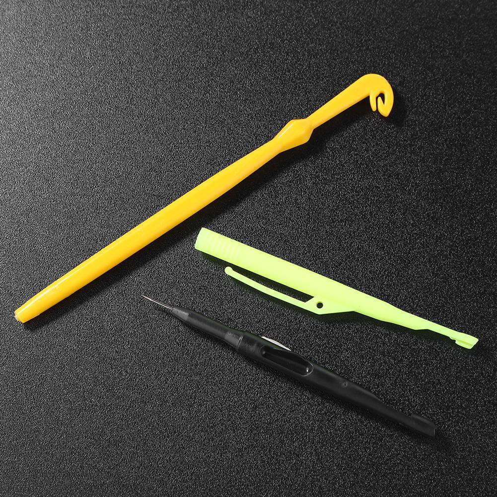 2 packs Fishing Tackle Knot Tying Tool Kit Fish Hook Remover Disgorger Unho