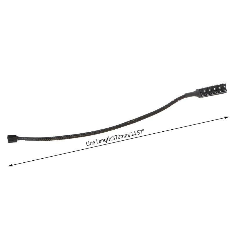 1 To 5 4-Pin Molex TX4 PWM PC CPU Cooling Fan Splitter Adapter Cable 5 Way Hub