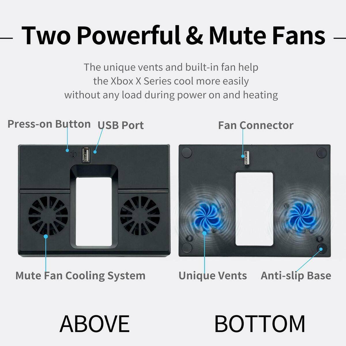 Radiator Vertical Stand Dock  Console for  Cooling Fan