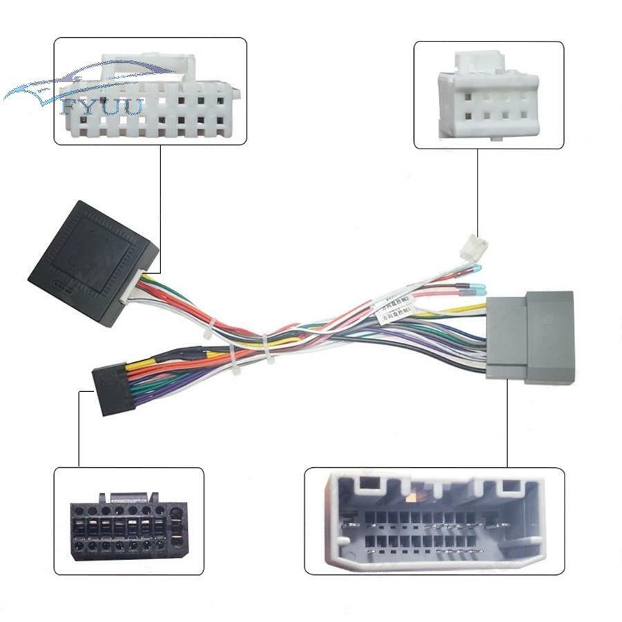 16 Pin Android Radio Cable Wire Harness with Canbus For Jeep Wrangler JK 2008-18
