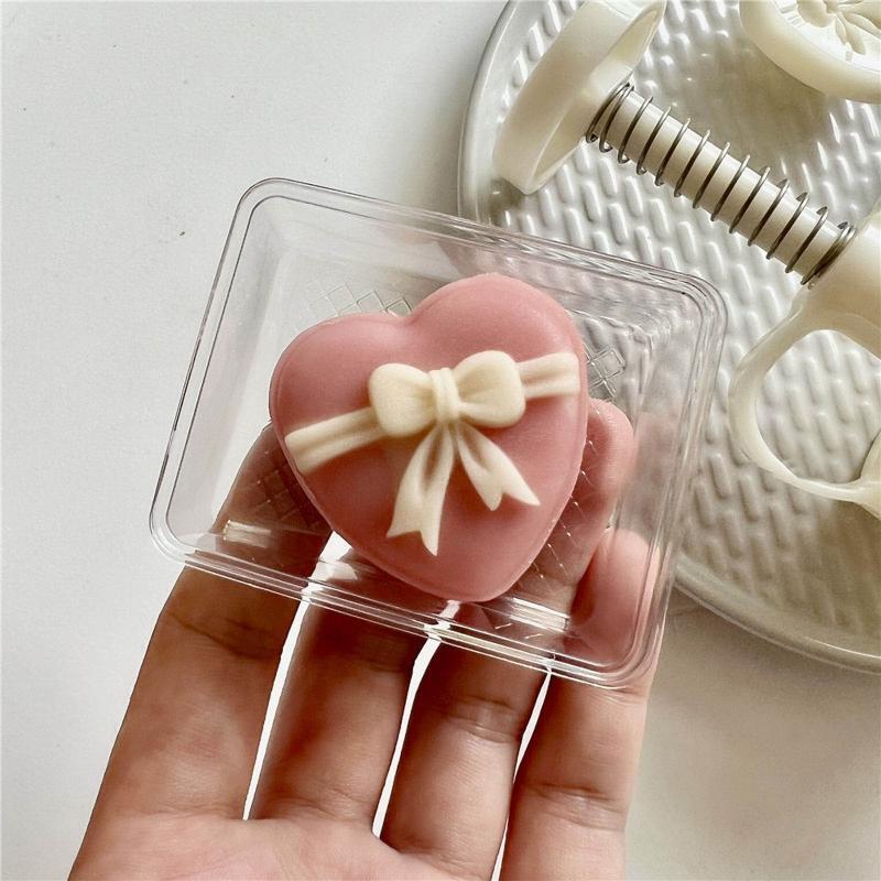 DIY Mooncake Mold Festival Hand Press Mooncake Cutters Pastry Decorating Gadgets