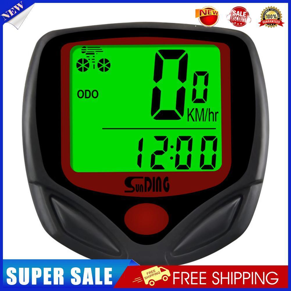SunDing Bicycle Wired Computers Speedometer Waterproof Cycling Odometer