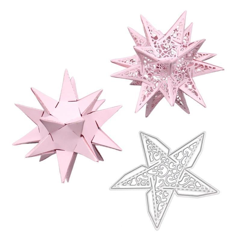 Five Star Cutting Dies Stencil Scrapbooking Paper Card Embossing Craft DIY Tool