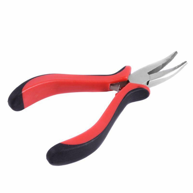 Bend tip plier DIY Hair Extension Tool Clip Plier for micro rings/links/beads